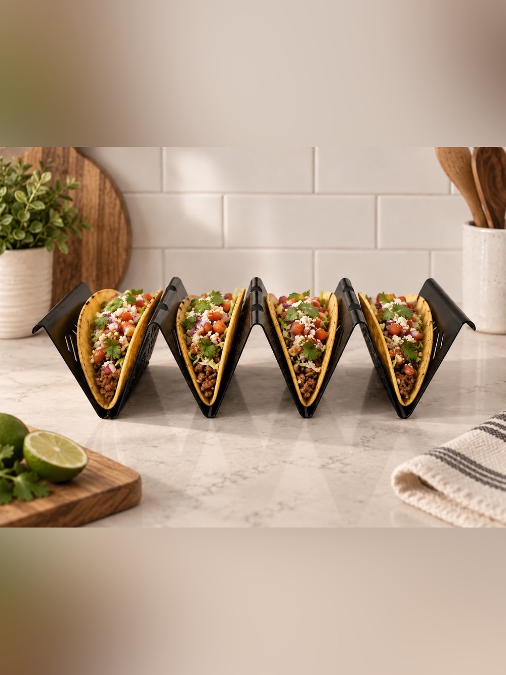 Cuisinart Non-Stick Taco Grilling Rack 4 Taco Holder NWT
